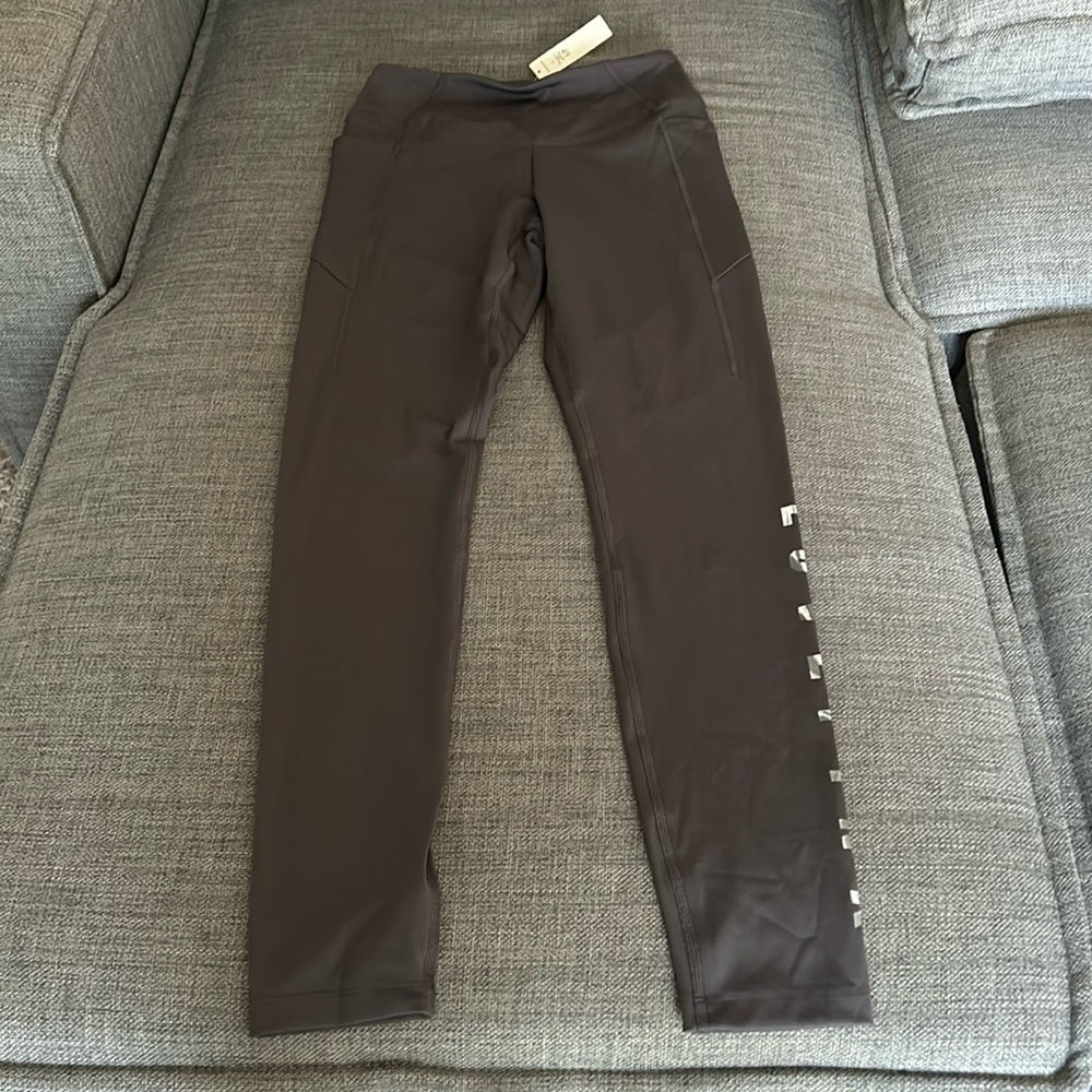 Pink high waisted active leggings.